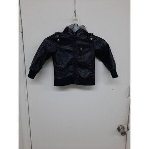 Budermmy Faux Leather Motorcycle Pilot Jacket Size 4-5
